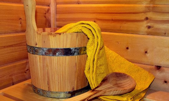 Sauna ogrodowa opalana drewnem