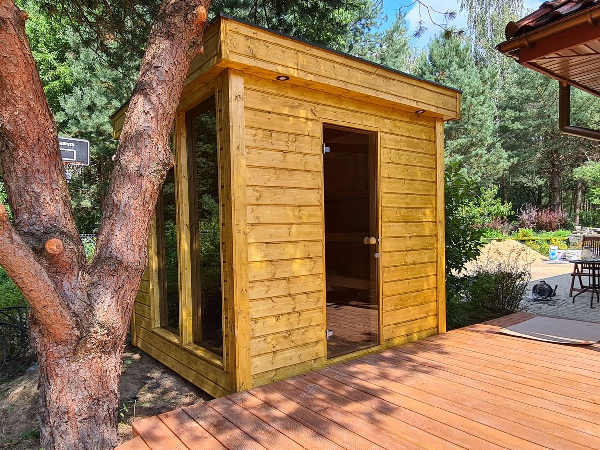 Sauna Baltic dla 5-6 osób zewnętrzna 210x210