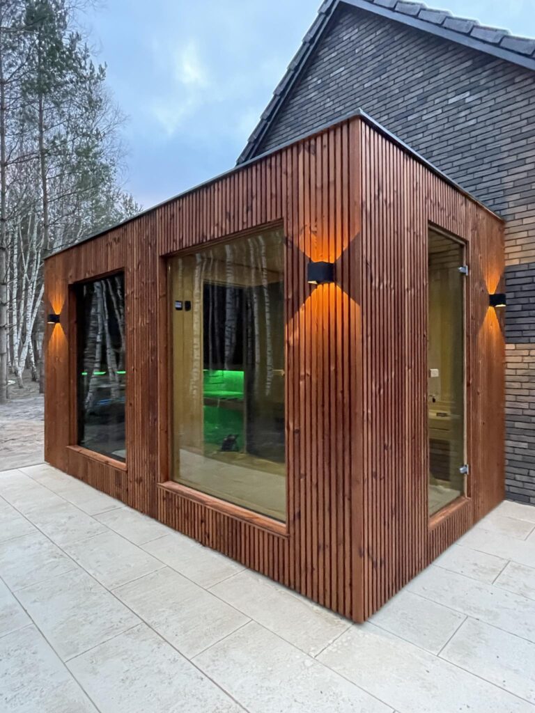 sauna inari projekt zewnętrzna deska thermo lamel